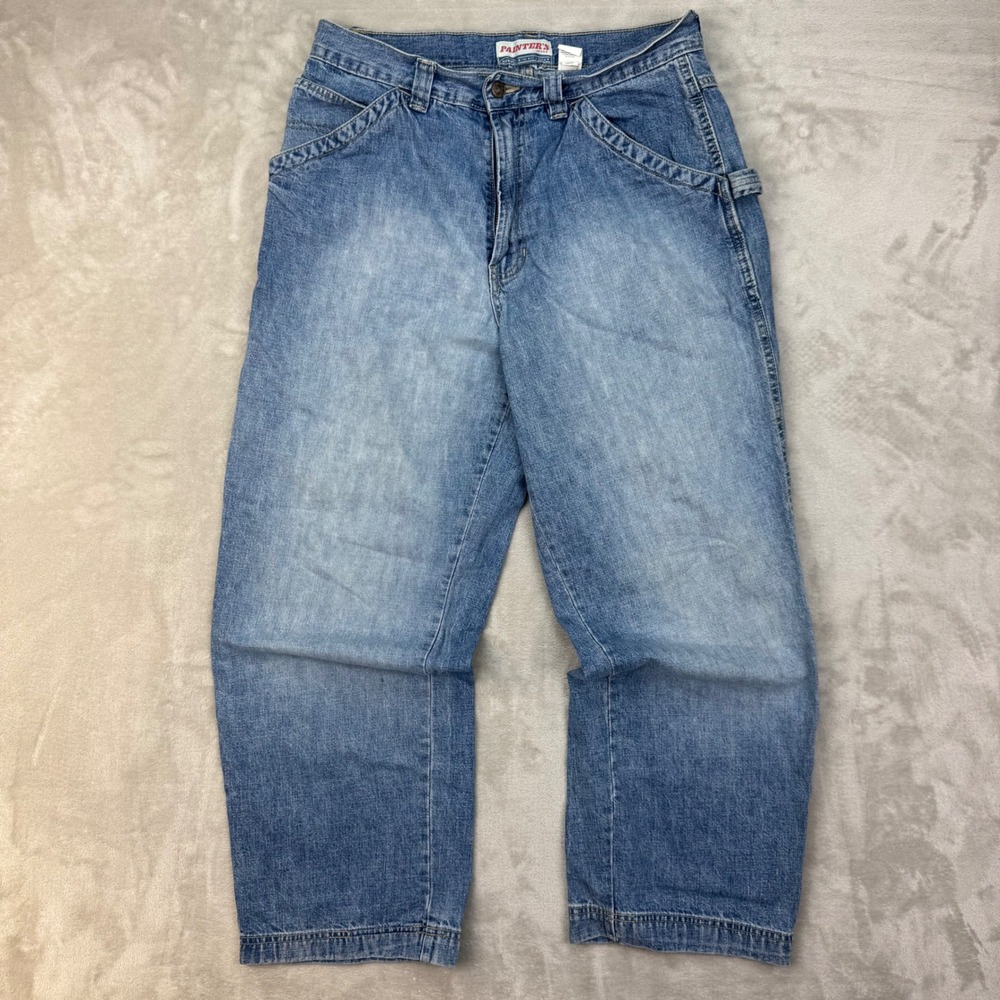 Vintage Y2K Old Navy Painter Jeans Mens 34x30 2002 Relaxed Carpenter Baggy Loose